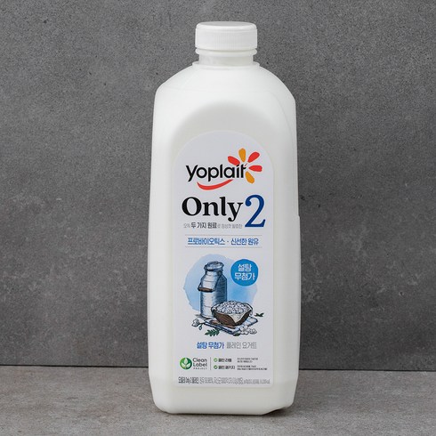 요플레 Only2 플레인 요거트, 1.8L, 1개입, 1개
