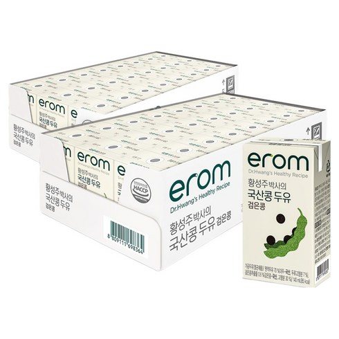 이롬 황성주 박사의 국산콩 두유 검은콩, 140ml, 48개