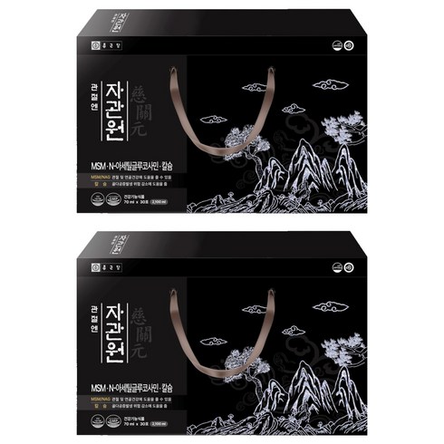 종근당 관절엔 자관원 MSM N-아세틸글루코사민 칼슘 30p, 2.1L, 2개
