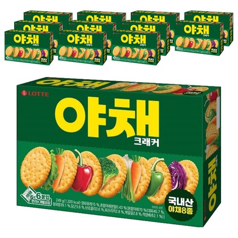 롯데야채크래커, 249g, 12개