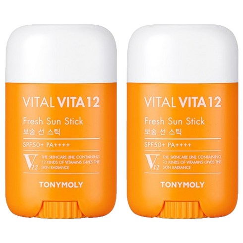 토니모리 바이탈 비타12 보송 선스틱 SPF50+ PA++++, 22g, 2개