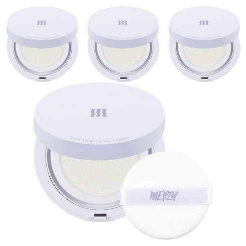 머지 데일리 라이트 업 선쿠션 SPF50+ PA++++, 12g, 4개