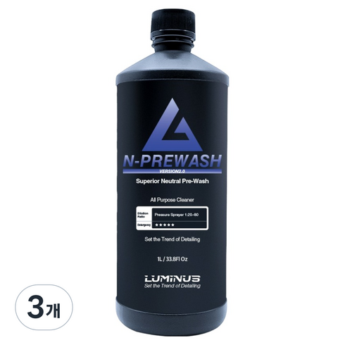 루미너스 엔 프리워시 중성 카샴푸, 1L, 3개