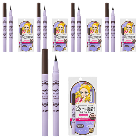 히로인메이크 스무스 리퀴드 아이라이너 N 0.4ml, 03차콜브라운, 5개