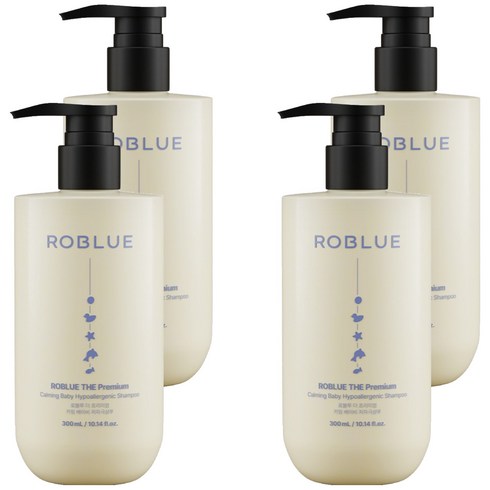로블루 더 프리미엄 카밍 베이비 저자극 샴푸, 4개, 300ml