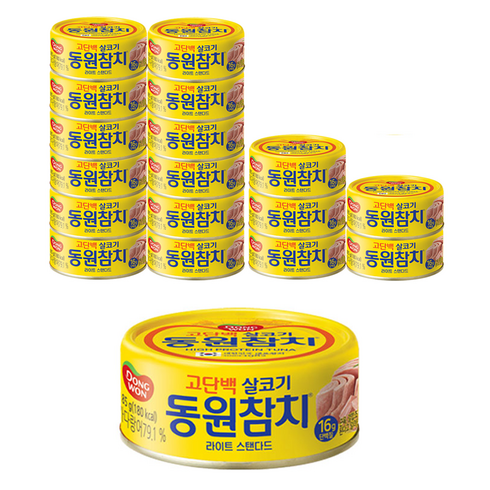 동원참치 라이트 스탠다드, 85g, 18개