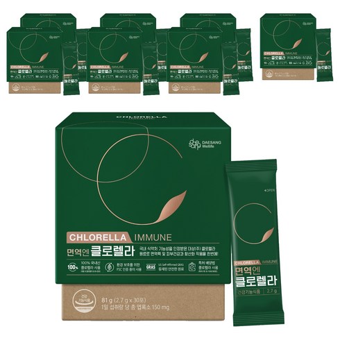 대상웰라이프 정품 면역엔 클로렐라 30p, 81g, 8개