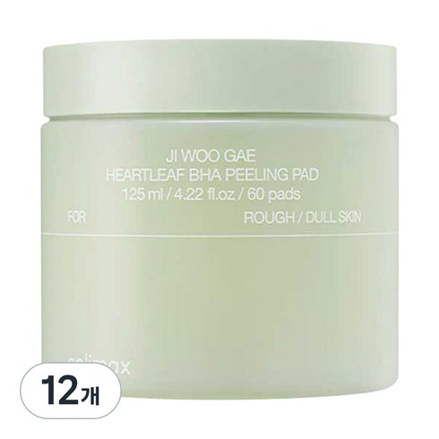 셀리맥스 어성초 바하 지우개 필링 패드, 60매입, 125ml, 12개