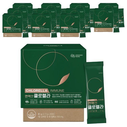 대상웰라이프 정품 면역엔 클로렐라 30p, 81g, 12개