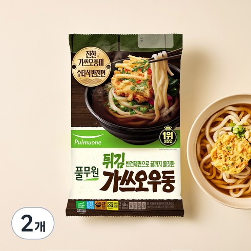 풀무원 튀김가쓰오우동 2인분, 486g, 2개