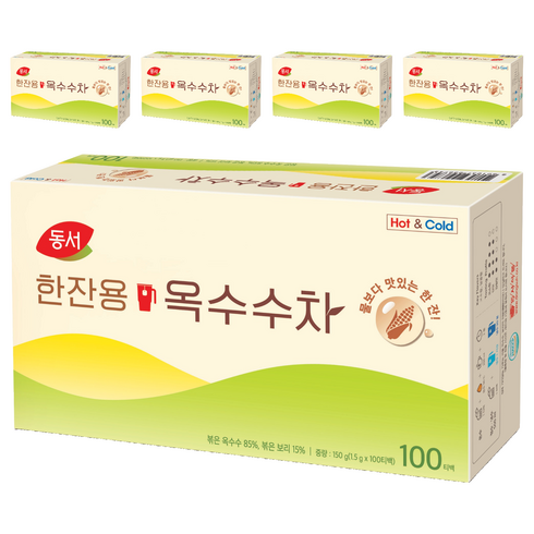 동서 한잔용 옥수수차, 1.5g, 100개입, 5개