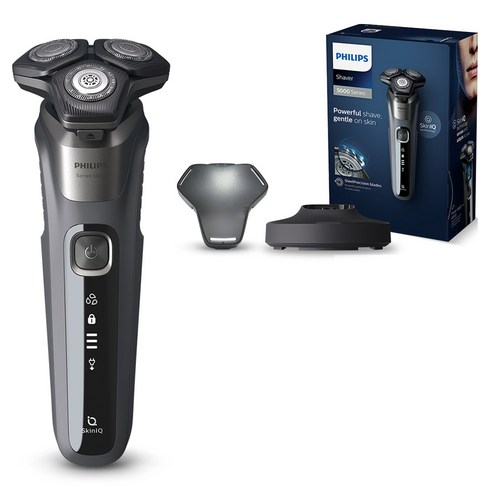 필립스 SkinIQ 5000 시리즈 전기면도기, S5587/25, 카본그레이
