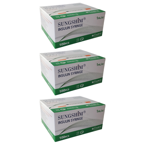 성심 인슐린 주사기 1mL 13mm 30G, 300개
