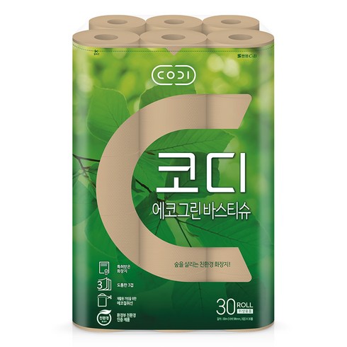 코디 3겹 에코그린 바스 롤 티슈