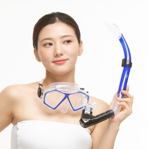 비앤드 고급형 스노클링세트, 블루