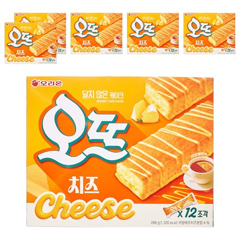 오리온 진한 디저트 케익 오뜨 치즈, 288g, 6개