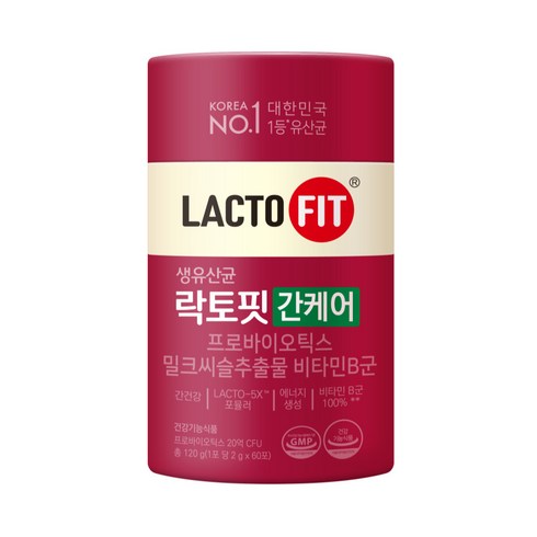 락토핏 간케어 유산균 60p, 120g, 1개