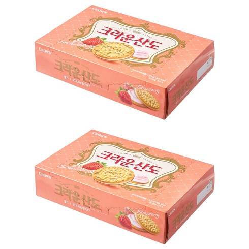 크라운산도 딸기 크림치즈, 323g, 2개
