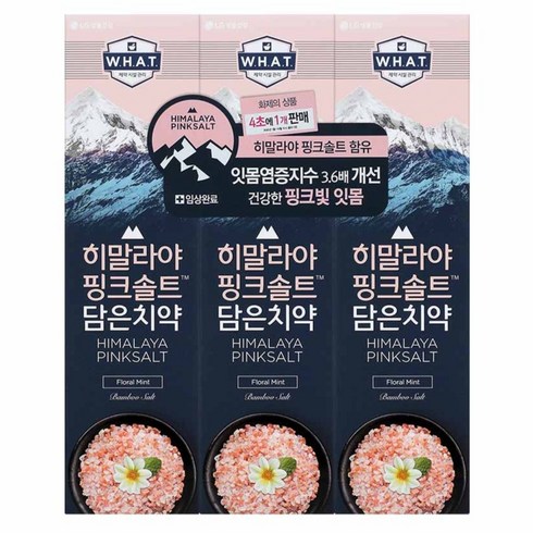 히말라야핑크솔트 담은 치약 플로럴, 100g, 3개