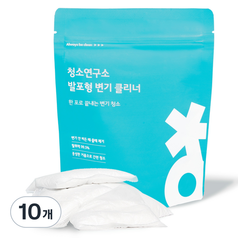 청소연구소 발포형 세정제 변기 클리너 5p, 200g, 10개
