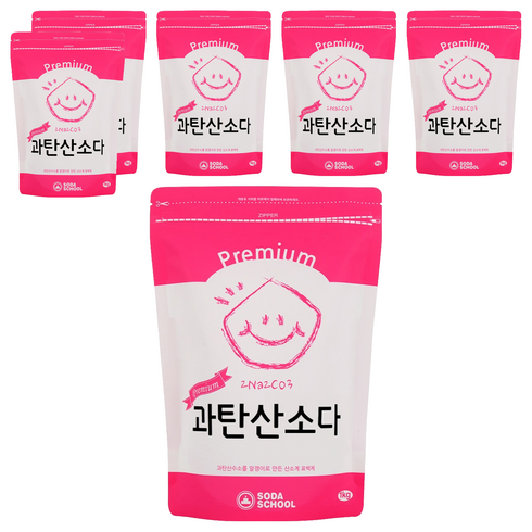 소다스쿨 프리미엄 과탄산소다, 1kg, 6개