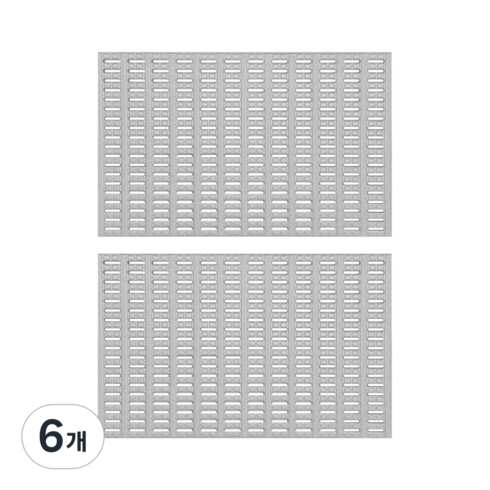 라이큐 욕실 미끄럼방지 범퍼매트 롱바디 93 x 60 x 3 cm, 그레이, 6개
