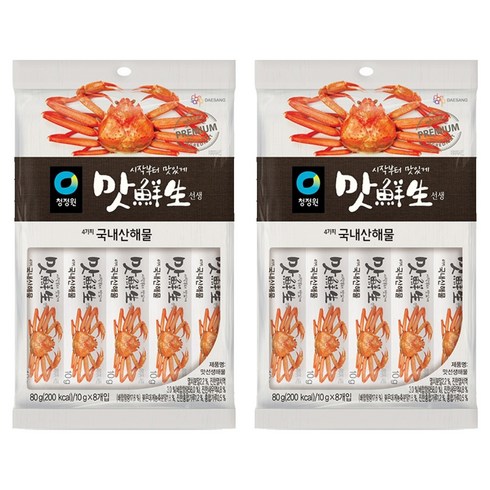 맛선생 해물 스틱형, 80g, 2개