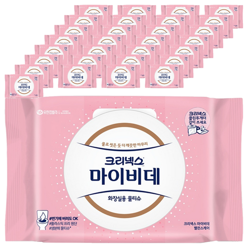 마이비데 벨런스케어 화장실용 물티슈 캡형, 55g, 40매, 54개