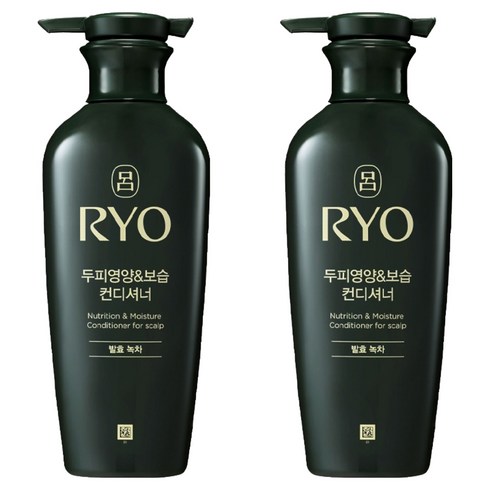 려 두피영양 보습 컨디셔너 발효녹차, 400ml, 2개