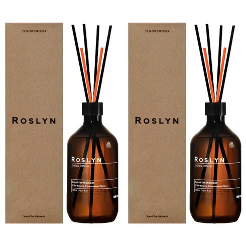 로즐린 슬로우 디퓨저, 500ml, 2개, 히노끼