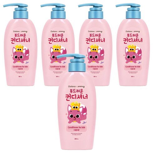 베비언스 핑크퐁 컨디셔너 자몽릴리향, 380ml, 5개