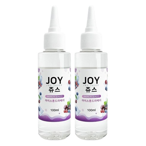 아로마조이 조이쥬스 슬라임 향료 100ml, 2개, 아이스툰드라베리