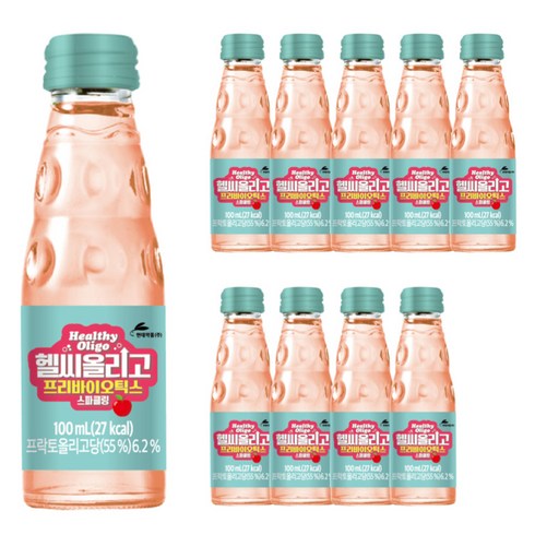 헬씨올리고 프리바이오틱스 스파클링 탄산음료, 100ml, 10개