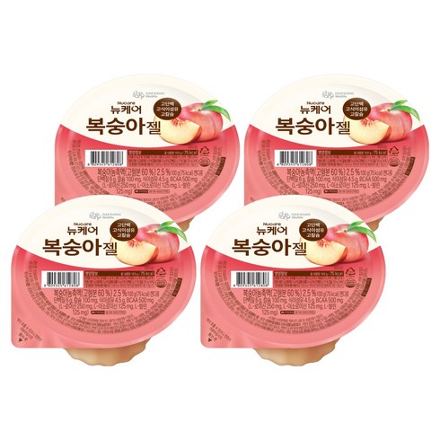 뉴케어 복숭아젤, 100g, 4개