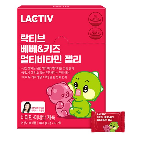 락티브 베베 앤 키즈 멀티비타민 젤리 60p, 180g, 1개