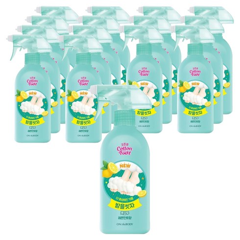 온더바디 코튼풋 발을 씻자 풋샴푸 레몬민트향, 1개입, 15개, 510ml