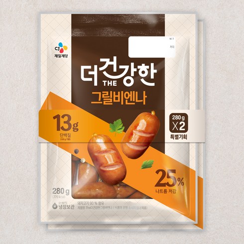 더건강한 그릴비엔나, 280g, 2개