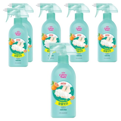 온더바디 발을 씻자 코튼 풋샴푸 자몽민트향, 1개입, 6개, 510ml