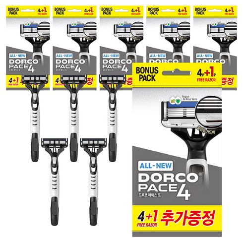 PACE ALL NEW 페이스 포 휴대용 면도기, 5개입, 6개