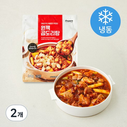 프로즌 원팩 곱도리탕 (냉동), 590g, 2개