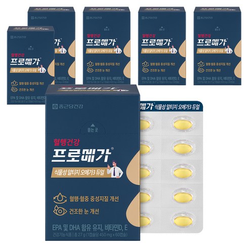 프로메가 식물성 알티지 오메가3 듀얼, 60정, 6개