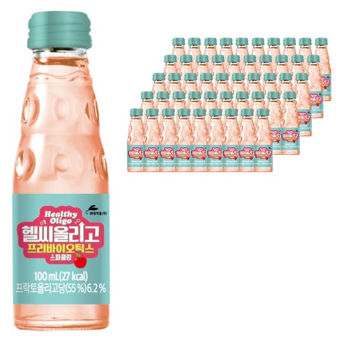 헬씨올리고 프리바이오틱스 스파클링 탄산음료, 100ml, 50개
