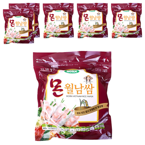 MORN 월남쌈 원형, 500g, 6개