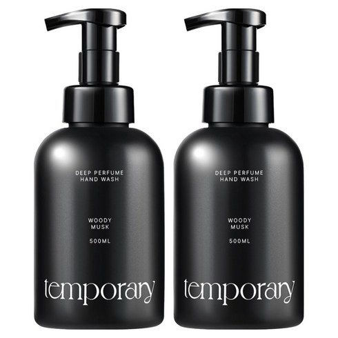 템포러리 딥퍼퓸 핸드워시 우디머스크, 2개, 500ml