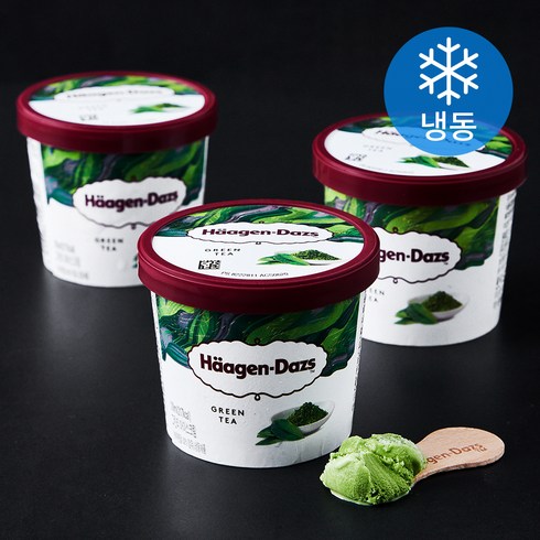 하겐다즈 그린티 미니컵 멀티팩 아이스크림 (냉동), 100ml, 3개입, 1개