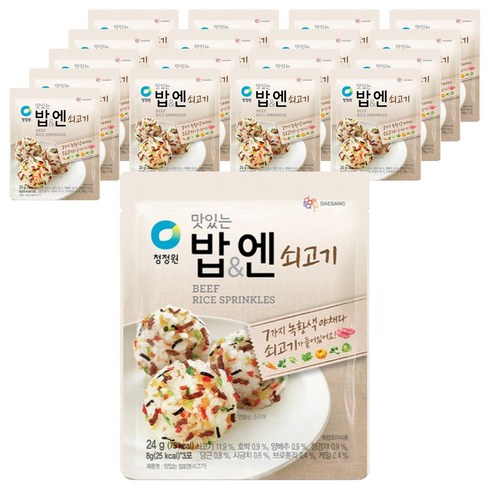 청정원 맛있는 밥 엔 쇠고기, 24g, 18개