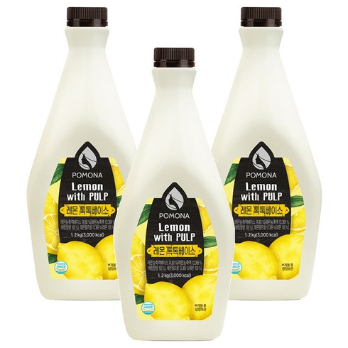 포모나 레몬 톡톡베이스, 1.2kg, 3개