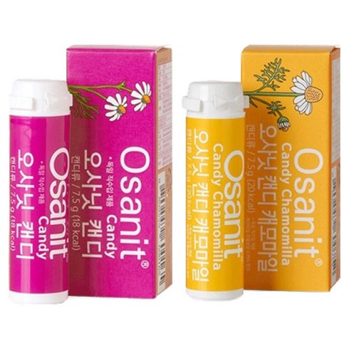 오사닛 캔디 2종 세트, 오리지날맛, 캐모마일맛, 1세트, 7.5g