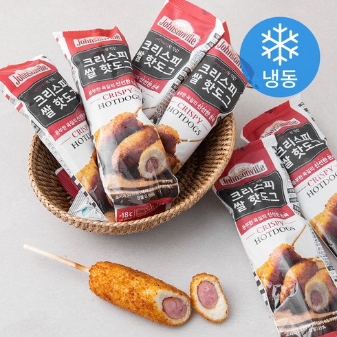 쟌슨빌 크리스피 쌀 핫도그 (냉동), 80g, 1개입, 7개