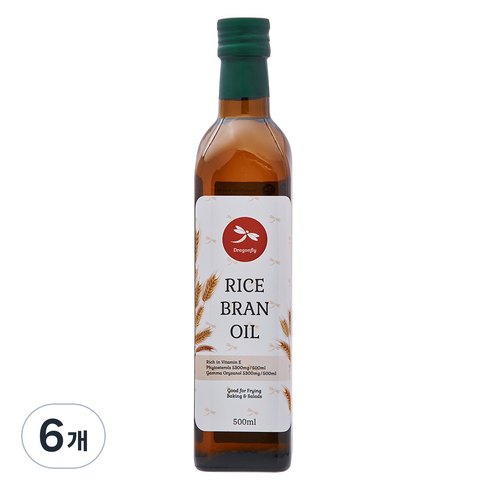 드래곤플라이 현미유, 6개, 500ml